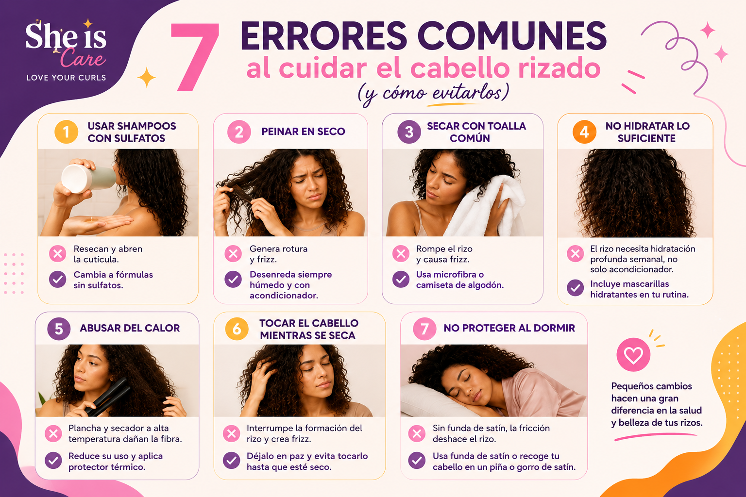 cuidar el cabello rizado