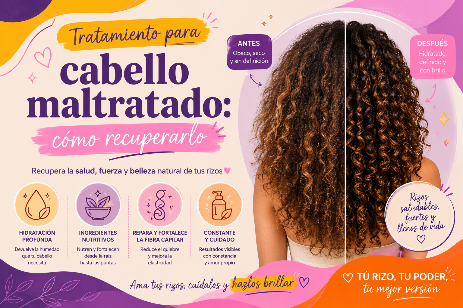 Tratamiento para cabello maltratado: cómo recuperarlo